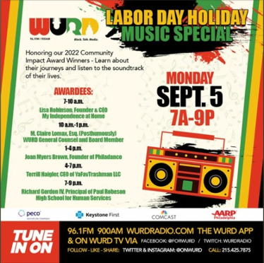 WURD Labor Day 2022 Flyer